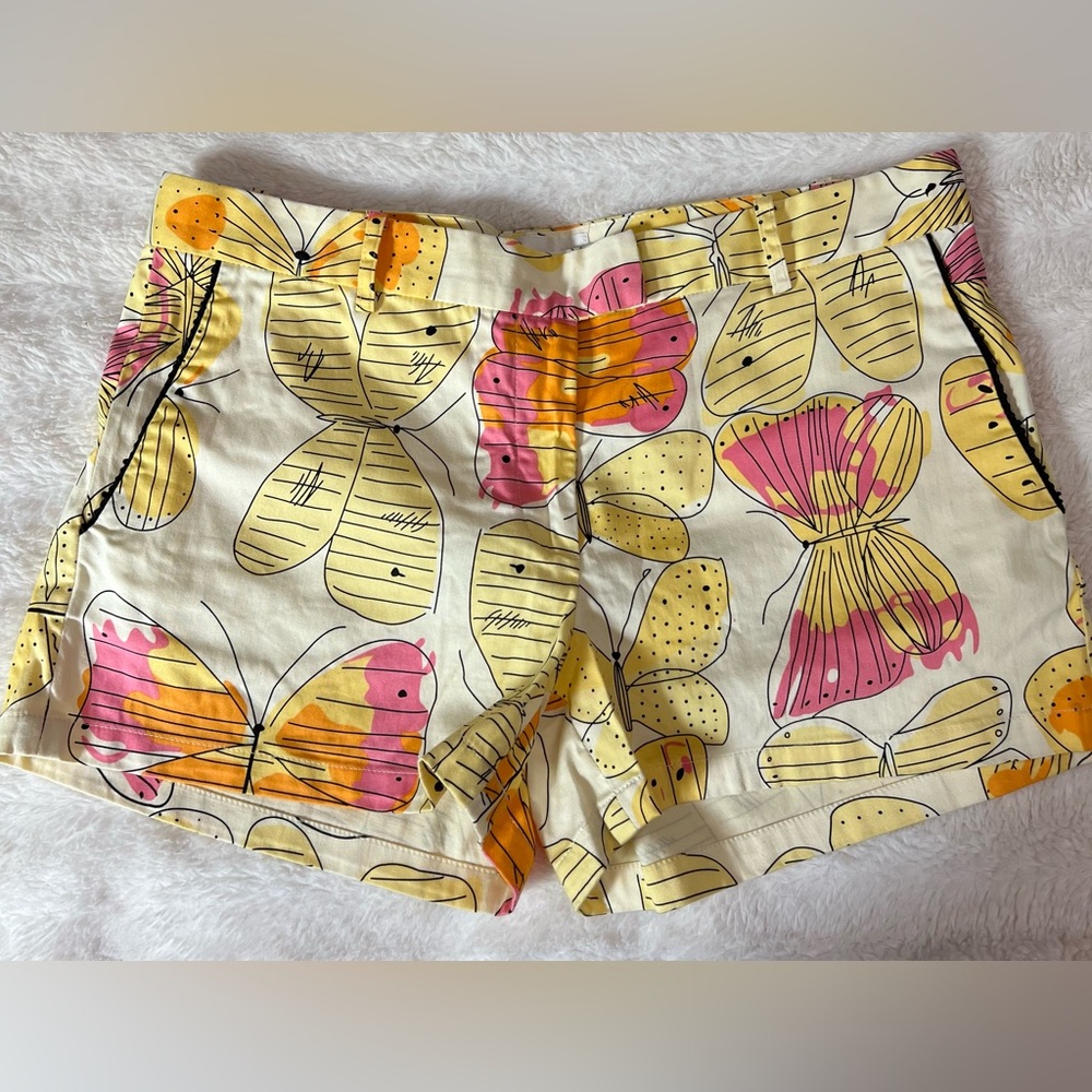Julie Brown Butterfly Print Women's Shorts in very good condition, size 10